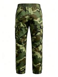 Men's Casual Cargo Pants, Fashionable Camouflage Cargo Pants, Suitable For Outdoor Hiking And Casual Outings, Spring/Summer - Army Green - View 6