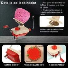 Kit Devanadora De Estambre Manual Bobinadora De Bolas Hilo - 1 - Ver 5