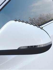 6pcs/10pcs Cartoon Eye Car Decorative Stickers, Creative Car Interior Decoration Accessories, Dashboard Decoration, Center Console And Rearview Mirror Decoration Stickers, Fun Car Interior Styling Accessories - Black - View 5