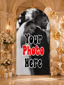 1pc Elastic Banner Arch Backdrop, Personalized Custom Multi-Size Arch Decor, Suitable For Dome Background Frame Custom Arch Backdrop Set, Create Festive Atmosphere, Multiple Sizes Available, Perfect For Birthday And Theme Parties - Multicolor - View 9