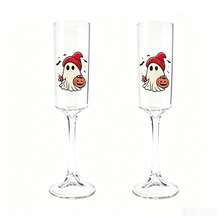 Halloween High Stem Champagne Glass Cocktail Wine Glass Juice Cup High Borosilicate Glass - View 1