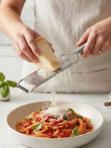1pc Stainless Steel Cheese Slicer, Lemon Grinder, Chocolate Slicer, Cheese Grinder, Ginger And Garlic Grinder, Used For Cheese, Lemon, Spices, Chocolate, Citrus, Fruits And Vegetables, Suitable For Families, Restaurants, Dessert Shops, Parties - Multicolor - View 8
