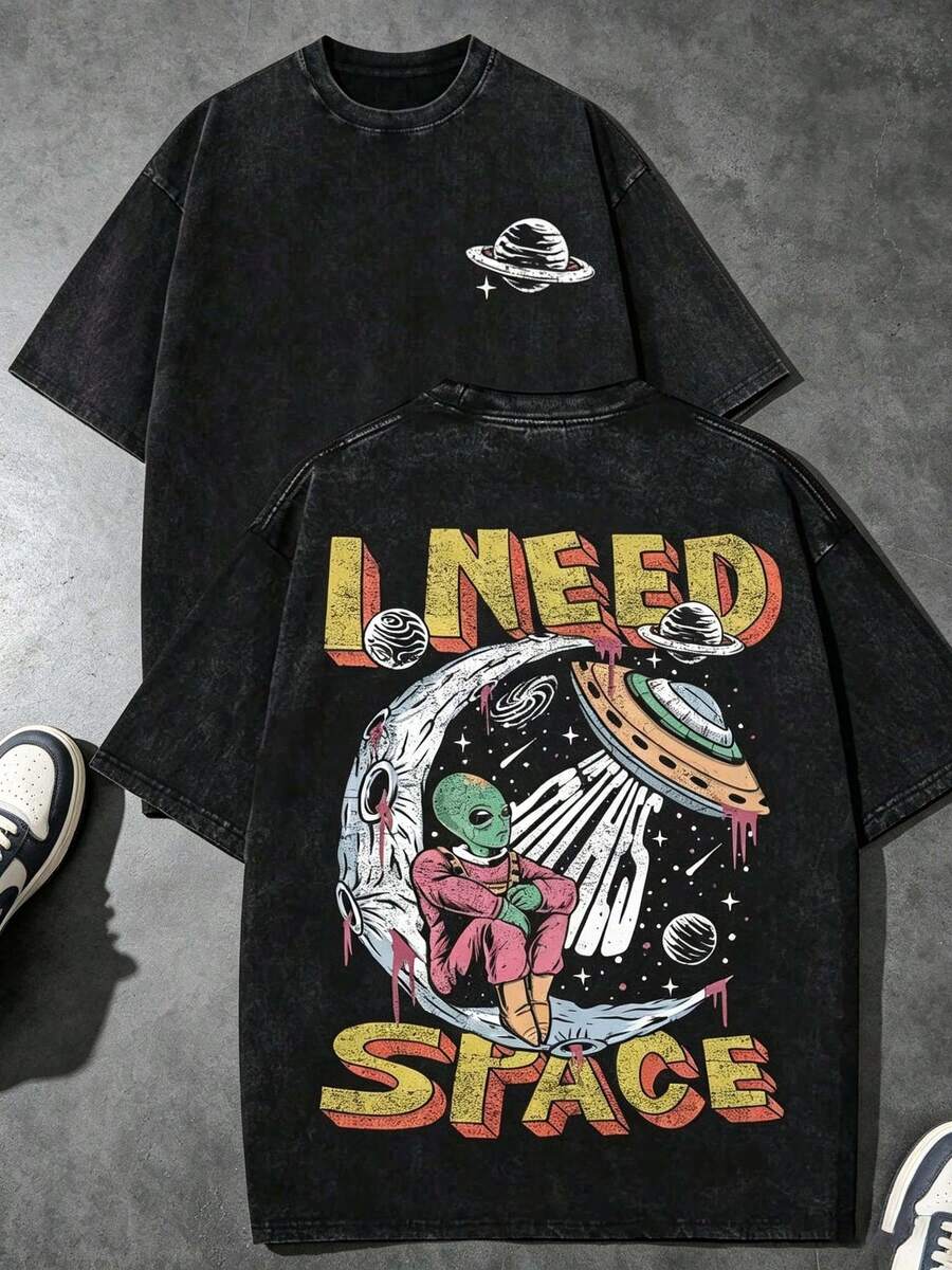 Men T-Shirts - 黑色的 - 查看 1