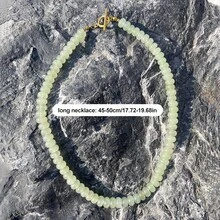 Women's Colorful Beaded Stone Necklace, Local Bohemian Style Beaded Necklace, Natural Stone Summer Beach Jewelry For Women - Necklace - View 6