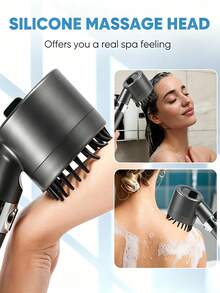 Luxury Filtered Showerhead, Handheld High Pressure Shower Head With 8-Layer Mineral Filter, Skin Care & Hair Care, 2 Spray Settings, Sleek Modern Design, Perfect For Home Bathroom, Dorm, Pet Bathing - Universal Fit - Handheld - View 3