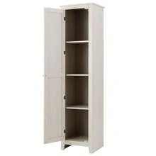 Linen Tower Bathroom Storage Cabinet Tall Slim Side Organizer With Shelf-White-XY293992 - FXCQVY8JD05RQ2 - View 8