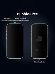 2片裝陶瓷磨砂隱私螢幕保護貼，相容 iPhone 16 Pro/17，防眩光隱私磨砂軟膜，無氣泡、觸感滑順，相容手機殼，防指紋，相容 iPhone 18/17/16/15/14/13/12/11 系列，必備手機配件與隱私保護 - 黑色 - 查看 7