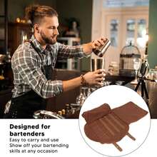 Portable Bartender Tool Storage Bag, Adjustable Shoulder Strap Bar Utensil Organizer Pouch, Foldable Carry Bag For Cocktail Mixing Tools Home Travel Camping - View 8