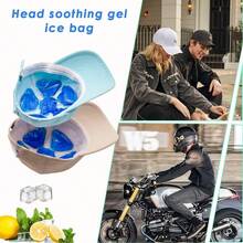1PC Ice Pack, Helmet Ice Pack, For Catcher Helmet, Outdoor Sports, Horse Riding, Head Operation, Relieve Summer Heat, Keep Cool - Multicolor - View 3