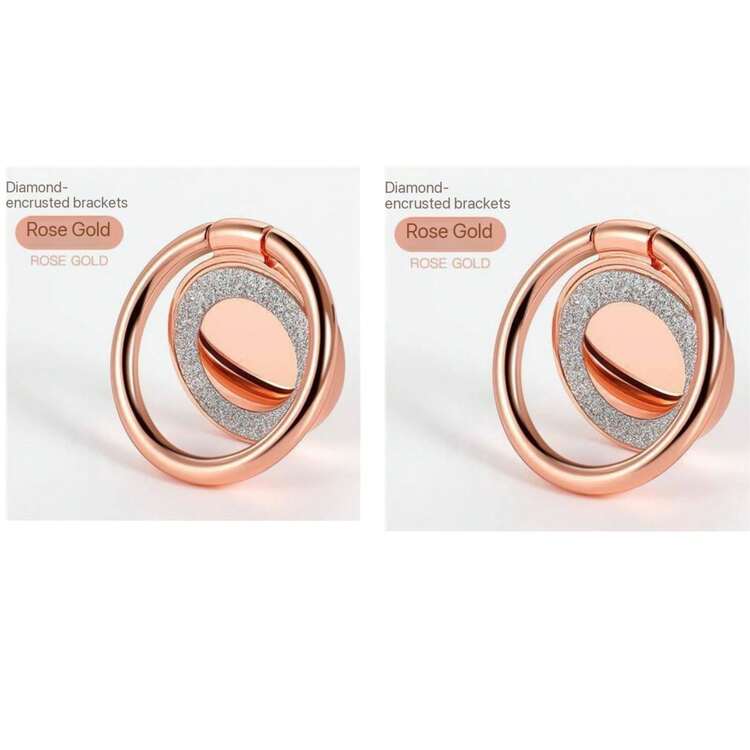 Phone Ring Holder Phone Stand Round Ring Buckle Ins Glitter Creative Round Glitter Phone Ring (Note: Must Be Installed To Rotate) - Multicolor - View 23