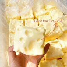 Squishy & Decompress Block Cheese Pinch, Creative Square Cheese Slow Rebound Stress Relief Small Gift Sensory Toy Fingertip Toy Portable Holiday Birthday Gift For Friends And Family - Multicolor - View 4