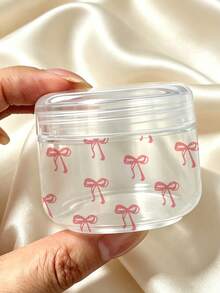粉色蝴蝶結旅行分裝瓶，適用於面霜、乳液及其他護膚產品，可重複使用旅行容器，適合卸妝乳、泥膜、身體乳、護手霜等，海灘、夏季、郵輪及各種旅行必備，適合送給朋友、家人、好友或同學的完美禮物 - 彩色 - 查看 4