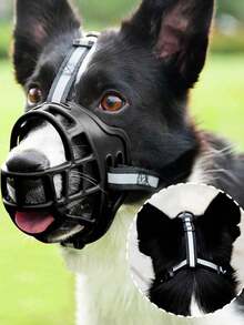 1PC Durable And Sturdy Dog Muzzle, Effectively Prevents Barking And Foraging. Soft High-Quality Material, Suitable For Small, Medium To Large Dogs. Anti-Bite, Anti-Harassment, Multiple Sizes Available, Ideal Pet Muzzle Protection - Multicolor - View 8