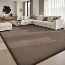 EDIMENS Rugs Living Room Large 160x230, Grey Rug For Bedroom Washable Area Rugs Anti Slip Fluffy Rug Shaggy Cream Carpets Extra Large Rugs For Living Room, Home Decor - Chocolate - View 11