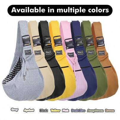 Pet Crossbody Shoulder Bag, Adjustable Portable Outdoor Bag, Cat & Dog Universal Travel Bag, Breathable Foldable Large Capacity Pet Commuting Camping Backpack, Suitable For Small Dogs, Medium Dogs, Teddy, Bichon, Pomeranian, Cats