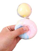 1pc Crispy Ball Squeeze Stress Relief Toy Handmade Ball Crispy Stress Relief Ball Office Workers Anti-Anxiety Random Color (Macaron Color May Vary Slightly, Subject To Actual Product) - Multicolor - View 4