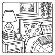 GDTME Bold Easy City Loft Coloring Book: Simple Thick Line City Loft Interior Design, Cozy Modern City Apartment Scenes, Suitable For Beginners And Adults - City Loft - View 8
