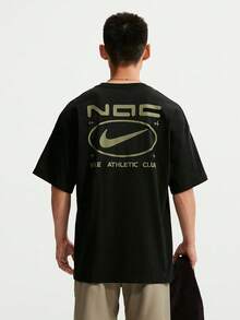 Nike Kaos Rajut Lengan Pendek Tanpa Kerah Pria AS M NK TEE OS NAC TIM6140-010 - Hitam - View 2