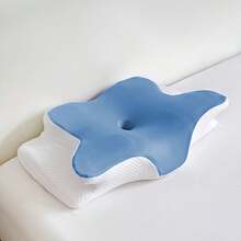Ergonomic Memory Foam Butterfly Neck Pillow, Suitable For Back Sleepers And Stomach Sleepers, Butterfly Memory Foam Pillow, Ergonomic Neck Support And Relaxation Function, Suitable For Back/Side Sleepers, Helps Improve Sleep Quality, Gift For Family, Suitable For All Seasons - Butterfly-shaped Memory Pillow - View 10