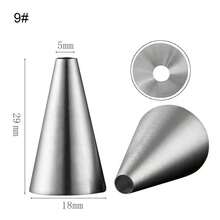 12 Sizes Round Hole Cake Decorating Piping Tips Line Cupcake Decoration Small Piping Tips - Multicolor - View 13