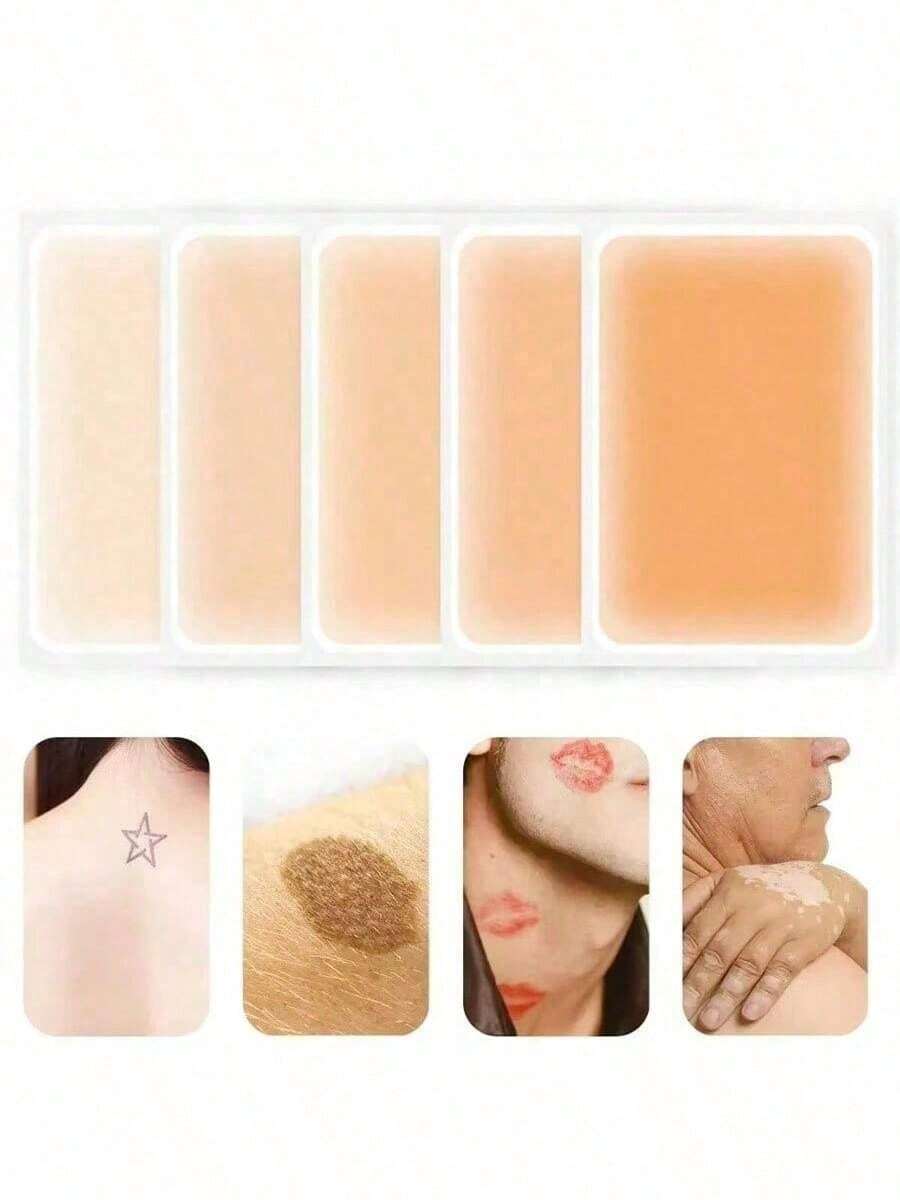 10pcs Concealer Patches, Skin Camouflage Tattoo Scar Cover Stickers, Waterproof Concealer Patches - one-size - View 1