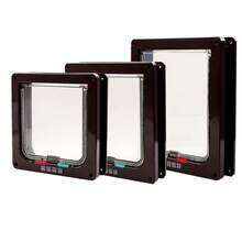 Pet Door Locking Small Medium Large Dog Cat Flap Magnetic White Frame 4 Way - OC0000002579360 - View 7