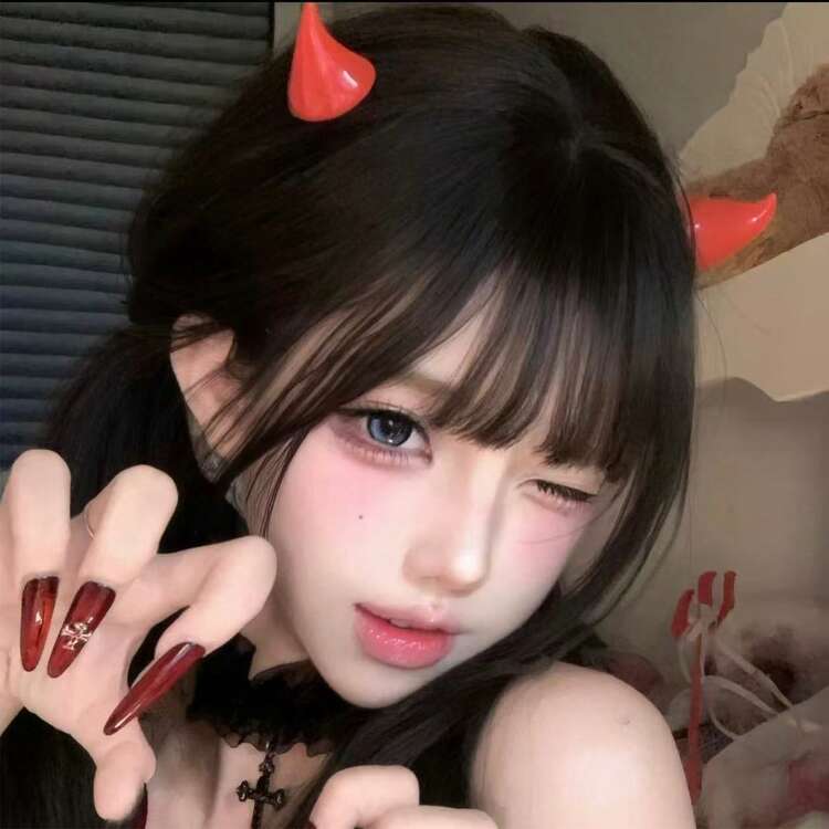 Anime And Manga Demon Hair Clip | Sweet Style, Fun Decoration | Horn Decorations, Cosplay Headwear Props - Multicolor - View 2