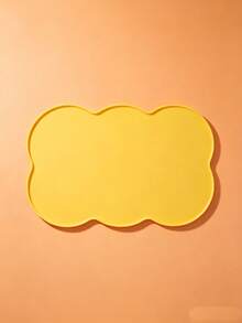 Silicone Pet Feeding Mat, Leak-Proof & Non-Slip, Suitable For Dogs And Cats, Cute Pet Meal Mat, Waterproof & Splash-Proof Dog Cat Water Bowl Mat, Non-Slip High-Edge Pet Feeding Mat, Easy To Clean Cat Dog Pet Tray Mat, Oval Bowl Mat - Multicolor - View 10