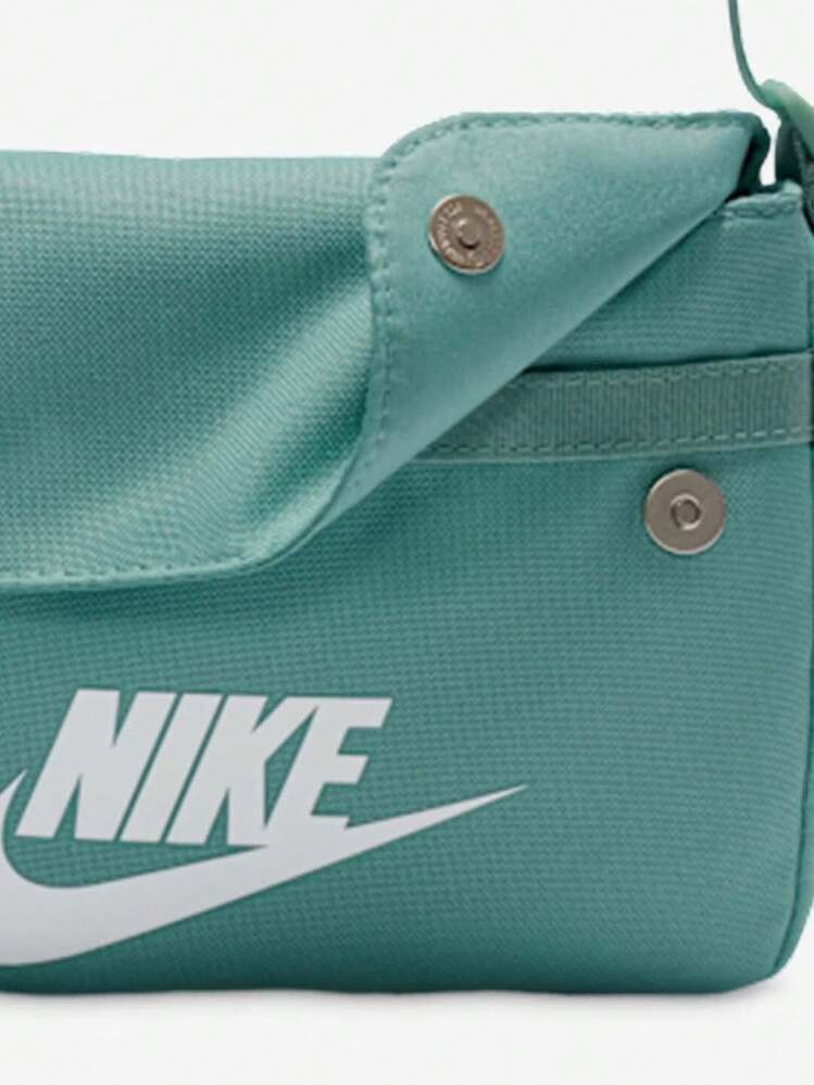 Nike 女款休閒斜挎小方包，日常通勤學生時尚運動單肩包 - 綠色 - 查看 3