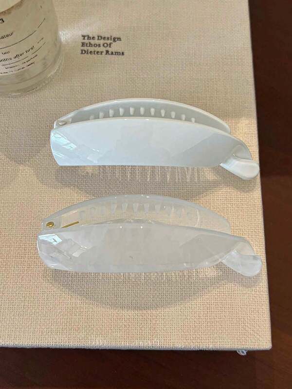 2 Stücke/1 Stück Damen 3,74 Zoll/9,5 cm einfarbige Bananen-Haarspange, modische vielseitige elegante minimalistische einfarbige Haarzubehör, geeignet für Alltag, Lässig, Party, Arbeit, Urlaub, Make-up, Outfit-Kombination, Frühlings-Haarspange, Sommer-Haarspange, Herbst-Haarspange, Winter-Haarspange