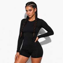 Women's Thermal Top With UV 50+ Sun Protection - Black - View 6