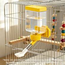 New Automatic Water Dispenser For Parrots, Bird Cage Accessory Drinking Supplies - Multicolor - View 5