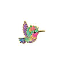 1/9pcs Cute Cartoon Colorful Bird Lapel Enamel Pins And Brooches Badge Pins For Backpacks Bags Backpack Cool Decoration Friend For Gift - Multicolor - View 19