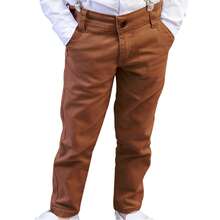 Miguelito Moda Infantil Children's Formal Clothing Page Boy Assorted Colors With Tie And Suspenders - Long Sleeve Shirt And Pants From 1 To 16 Years Old For Weddings And Grooms. - 駝色 - 查看 5