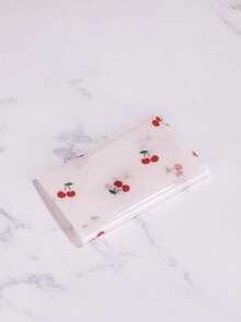 Cherry Snap Cute Coin Purse, Suitable For Dates, Holidays, Parties, Commuting - Beige - View 4