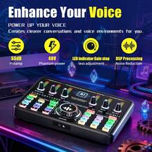 Portable AI Smart Dual Bluetooth DJ Mixer Audio Controller With Built-In 3000mAh Rechargeable Battery, Mini Audio Mixing Sound Card Compatible With Phone And Laptop, Perfect For Live Streaming, Podcast Recording, Karaoke Singing, Home Party DJ VJ Performance And Professional Music Production - AI Fully Intelligent Mixing Console - View 5