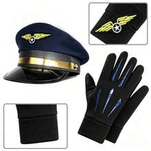 2件組女款海軍帽，深藍色水手帽，刺繡星星徽章，適合萬聖節、Cosplay與節慶穿搭 - 彩色 - 查看 12