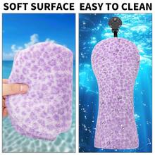 1pc Purple Plush Leopard Print Golf Club Head Cover, Suitable For Driver, Fairway Wood And Hybrid Clubs, Unisex Design, Durable And Stylish Golf Club Protection Cover - Multicolor - View 4