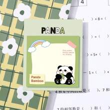 1pc Cute Cartoon Panda Pattern Sticky Notes, Writable Self-Adhesive Mini Notepad, Portable Memo Paper Suitable For School, Office, Home, DIY Scrapbook Diary To-Do List Page Marking, Cute Gift For Panda Lovers And Students - one-size - View 14