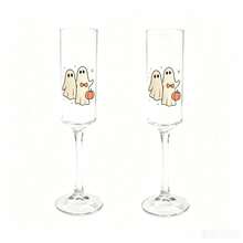 Halloween High Stem Champagne Glass Cocktail Wine Glass Juice Cup High Borosilicate Glass - View 12
