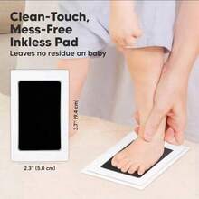 1 Set Pet Ink Pad, Suitable For Dogs And Cats, Water-Soluble Ink, Includes Paw/Hand/Nose Print Set - Dog Paw Print, Nose Print, Hand Print Set, Recommended By Kindergarten Teachers, Easy To Clean, High-Definition Stamp Pad, Multiple Colors Available, Clean Touch Footprint Component, Halloween Gift, Christmas Gift (Black), Birthday Gift, Creative DIY Toy For Girls - one-size - View 2
