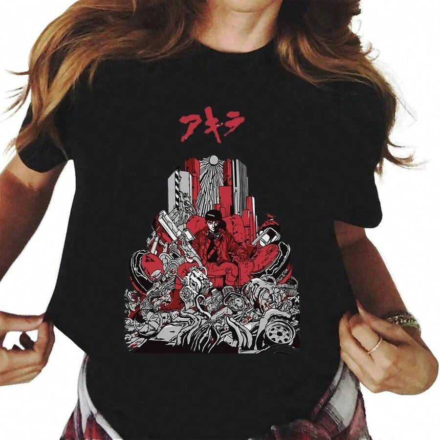 Anime-T-Shirt Akira Manga K. Otomo Tokyo für Männer und Frauen, mit grafischem Druck, Casual-Stil, Y2K-Stil, neue T-Shirt-Kollektion (Linie 2026), Versand aus lokalem Lager. - 5 - Übersicht 1