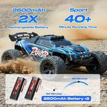 1:8 Scale Off Road RC Car, 50KM/H High Speed Vehicle, Supports Multiple Cars Racing Together, Drifting, Racing, Climbing, Not A Toy, For Professional Players, Collectors Or Competitive Sports Use Solely - Blue - View 3