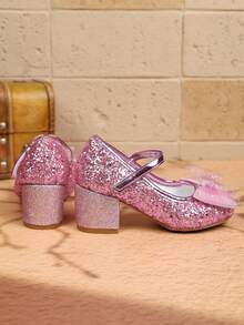 Mary Jane 亮面粗跟鞋，柔軟舒適不磨腳，寬腳建議加碼訂購 - 玫瑰紅 - 查看 3