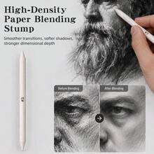 Charcoal Art Set, Professional Drawing Kit With Graphite Pencils, Charcoal Sticks, Blending Cloth & Eraser, Ideal For Sketching, Shading & Layering, Perfect For Artists, Students & Hobbyists - A - View 7