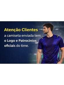 Conjunto Futebol pequeno craque Diversos times 6 à 14 anos - SP listrado - Visão 2