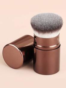 ronshadow 2pcs Dual-Ended Multi-Function Makeup Brushes + Short Retractable Blush Brush With Makeup Sponge 4-Piece Set, Powder Brush, Angled Blush & Foundation Brush, Retractable Portable Foundation Brush, Full Face Base Makeup & Color Makeup Tools - Multicolor - View 14