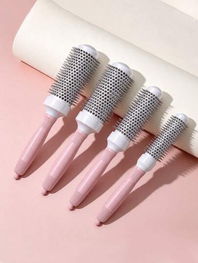 [4 Models Available] Round Hairbrush With Aluminum Roller Brush For Extra Tension And Grip, Ceramic-Coated Barrel For Travel, Easily Creates Blow-Dry Styles, Suitable For Women's Curly And Straight Hair.