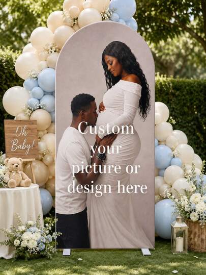 1pc Elastic Banner Arch Backdrop, Personalized Custom Multi-Size Arch Decoration, Suitable For Dome Background Frame Custom Arch Backdrop Set, Create Festive Atmosphere, Multiple Sizes Available, Suitable For Birthday And Theme Parties