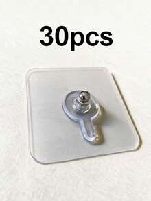 Reusable Invisible Seamless No-Drill Adhesive Hooks For Home Kitchen Screw Mounting - A - View 16